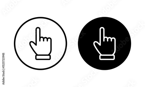 Hand cursor icon vector illustration. cursor sign and symbol. hand cursor icon clik