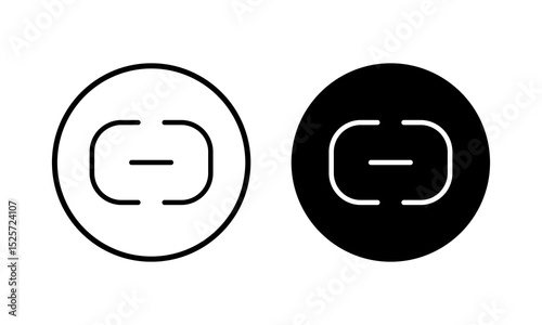 Link icon vector illustration. Hyperlink chain sign and symbol