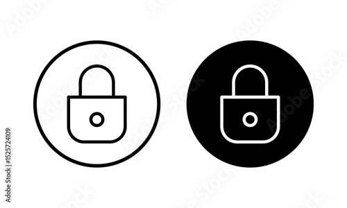 Lock icon vector illustration. Padlock sign and symbol. Encryption icon. Security symbol