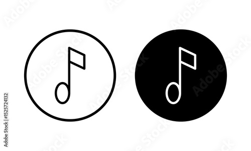 Music icon vector illustration. note music sign and symbol