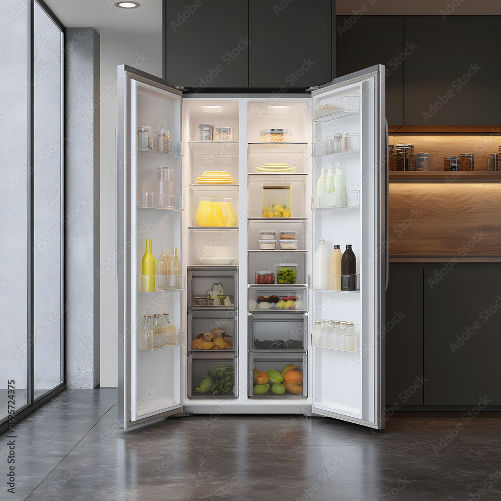 Sleek Modern Refrigerator with Superior Cooling Technology – Energy Efficient, Quiet Operation, and Ample Storage Sleek Modern Refrigerator with Superior Cooling Technology – Energy Efficient, Quiet Operation, and Ample Storage