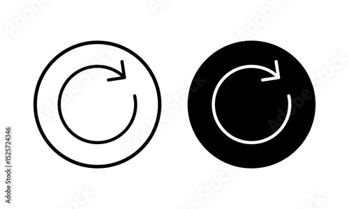Refresh icon vector illustration. Reload sign and symbol. Update icon.