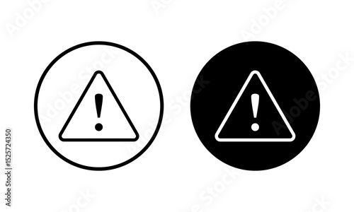 Danger icon vector illustration. attention sign and symbol. Hazard warning attention sign