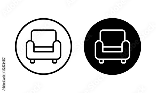 Sofa icon vector illustration. sofa sign and symbol. furniture icon