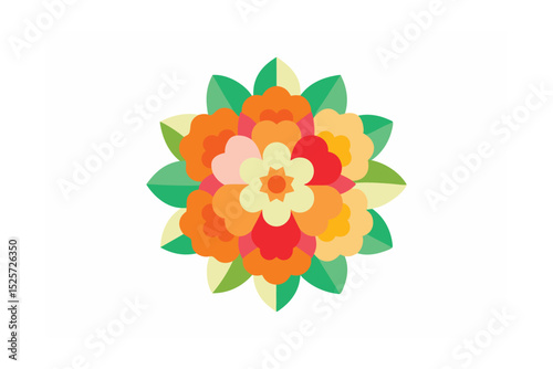vector illustration of a flower