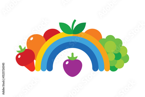 fruits and vegetables vector