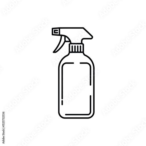 Outline of a Spray Bottle