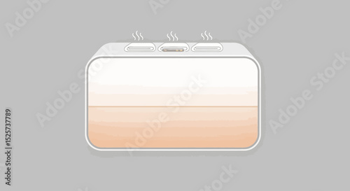 Modern Minimalist White and Peach Gradient Smart Device Illustration