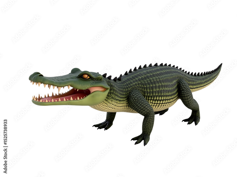 crocodile with open mouth showing sharp teeth, isolated on white background,predator,nature,isolated crocodile with open mouth showing sharp teeth, isolated on white background,predator,nature,isolated
