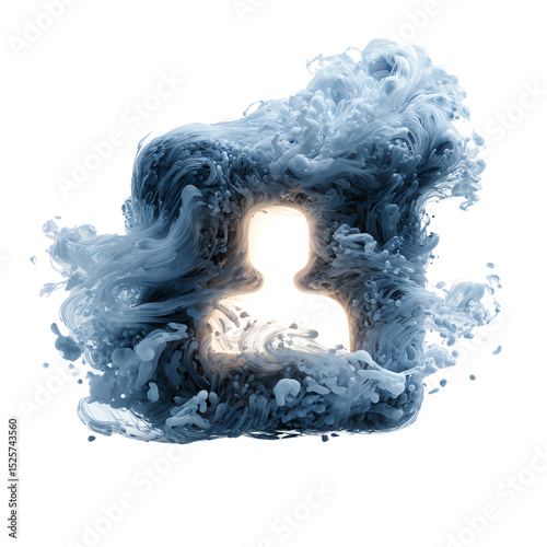 consumer audience targeting png transparent An abstract representation of emotions swirling like a storm, symbolizing inner thoughts and feelings.