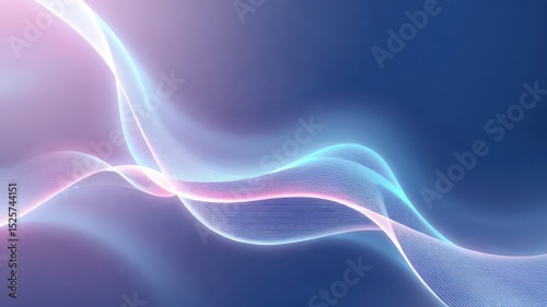 Abstract glowing flowing lines create an elegant and dynamic background, perfect for adding a touch of sophistication to designs