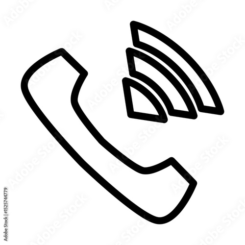 phone icon on white