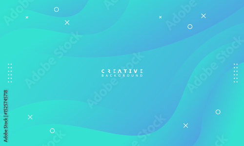Creative fluid blue gradient background. Design for prints, posters, cards, etc. Vector