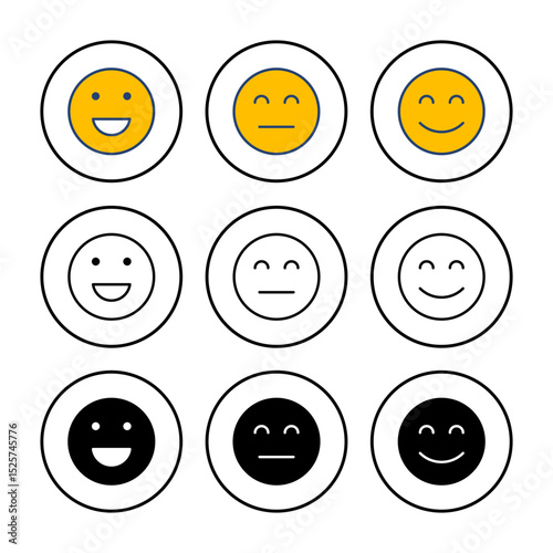 smile icon vector. smile emoticon icon. feedback