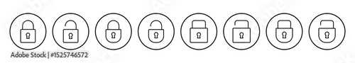 Lock icon vector. Padlock icon vector. Encryption icon. Security symbol