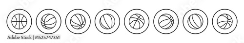 Basketball icon vector. Basketball ball icon. Basketball logo vector icon