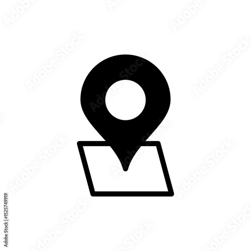 Address icon symbol for apps and websites. home location sign and symbol. pinpoint