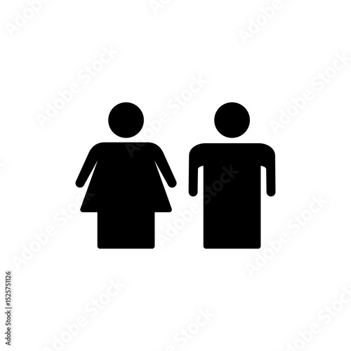 Man and symbol for apps and websites icon vector. male and female sign and symbol. Girls and boys