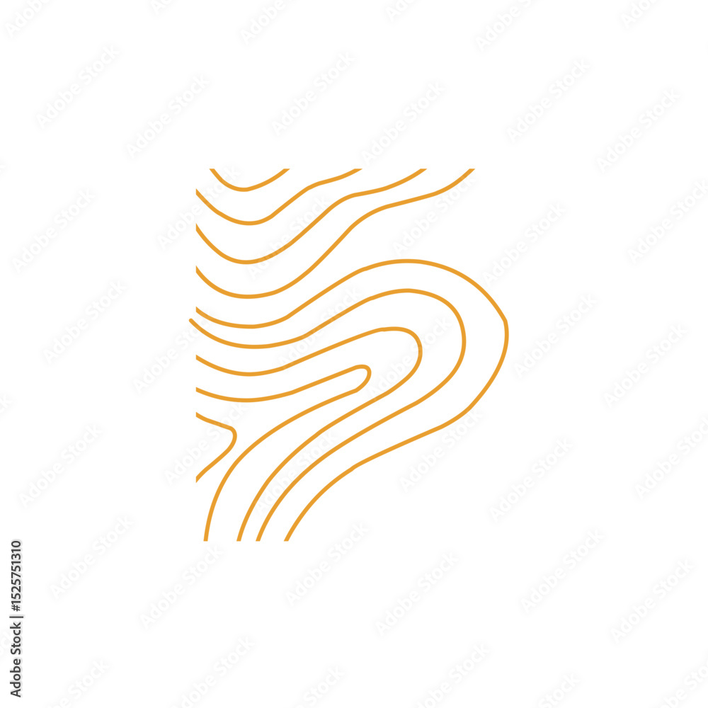 Obraz premium topographic lines