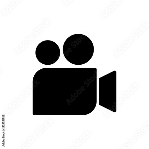 Video icon symbol for apps and websites. video camera sign and symbol. movie sign. cinema