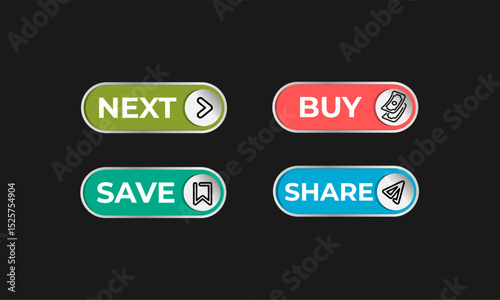 Modern Minimalist Button 