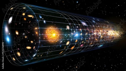 Cosmic Tube, Galaxies Through Time