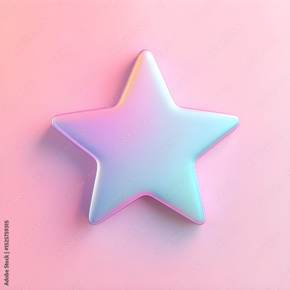 Obraz premium red star isolated on white