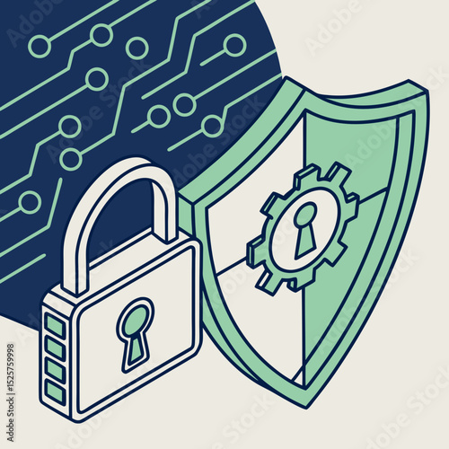Secure data protection system cyber security lock shield