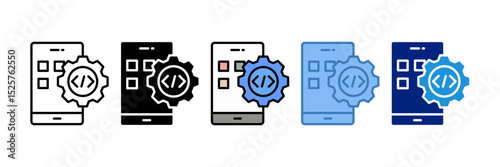 Mobile Development Icon Element For Design