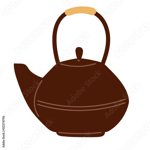Whistling kettle resting on a kitchen countertop during afternoon tea preparation