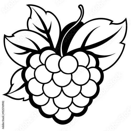 Simple Cloudberry Vector Art