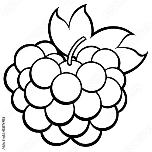 Simple Cloudberry Vector Art