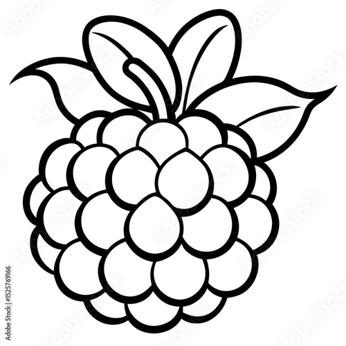 Simple Cloudberry Vector Art