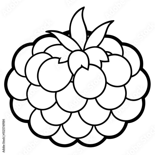 Simple Cloudberry Vector Art