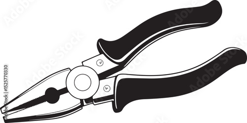 Needle-Nose Pliers Tool Illustration