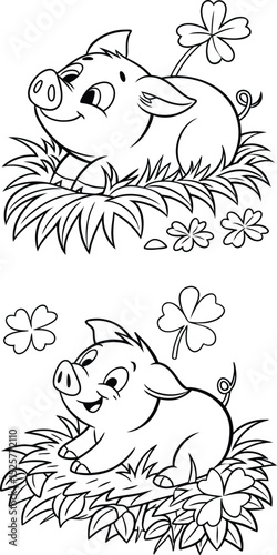 cartoon, coloring, coloring book, illustration, drawing