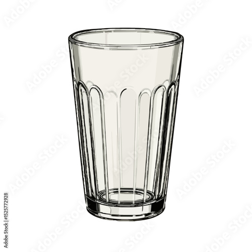 glass of water isolated