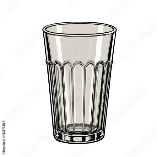 glass of water isolated