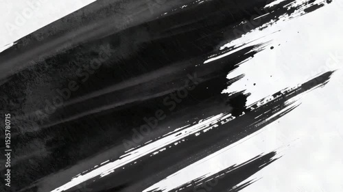 Wallpaper Mural Abstract ink brushstrokes design Torontodigital.ca