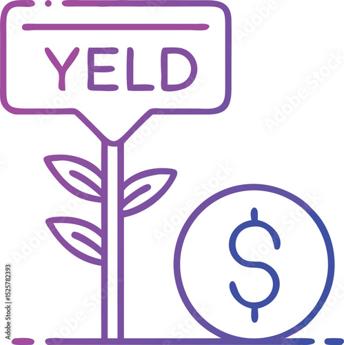 Investment yield concept illustrating financial growth and capital appreciation