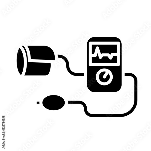 Blood Pressure Monitor icon Design