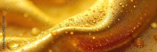 Close-up of a gleaming, lustrous golden object, exhibiting superior quality and craftsmanship Its rich color and smooth texture suggest exceptional value and refinement , reflection, elegant
