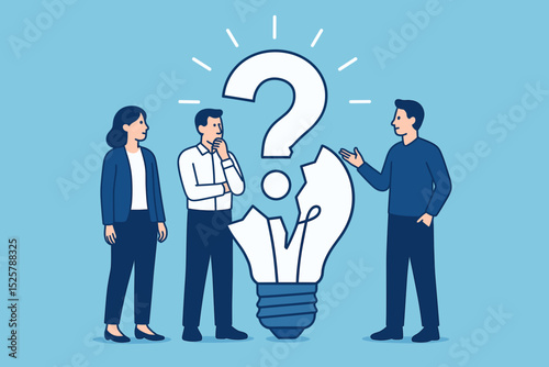 Solving problem, critical thinking root cause analysis to solution, answering question or success resolve issues, discover opportunity, creativity concept, businessman make idea from question mark.