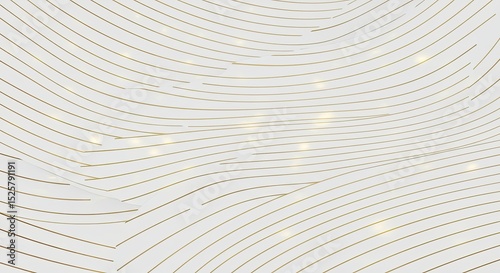 Abstract design with golden lines on white background