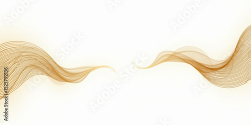 Smooth flowing abstract wave design with yellow and orange tones
