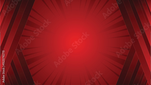 Abstract Red Radiating Lines Background