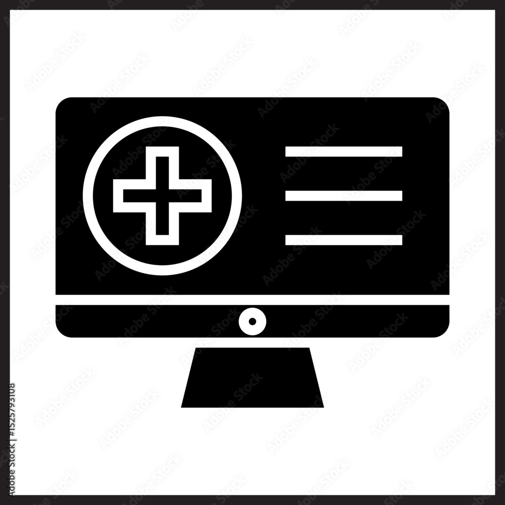 Fototapeta premium Health Records icon Design