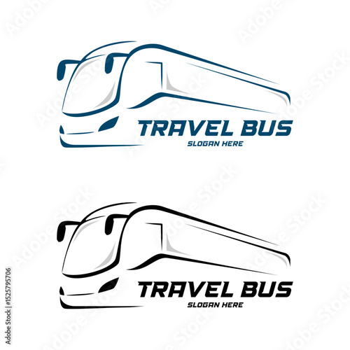 travel bus logo design template