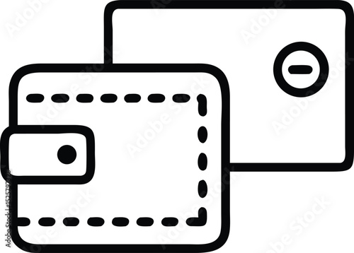 Abstract digital interface design depicting sliders and a wallet for modern financial concepts