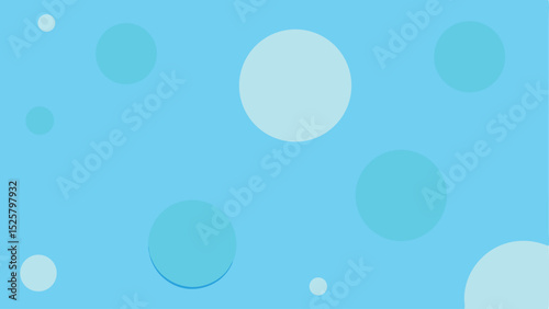 Blue background with floating circles abstract design suitable for graphic projects